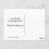 Funny Golden Retriever Friendship Card Briefkaart (Achterkant)