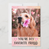 Funny Golden Retriever ik wil jullie Valentijnsdag Feestdagenkaart (Voorkant)