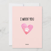 Funny Golden Retriever ik wil jullie Valentijnsdag Feestdagenkaart (Achterkant)