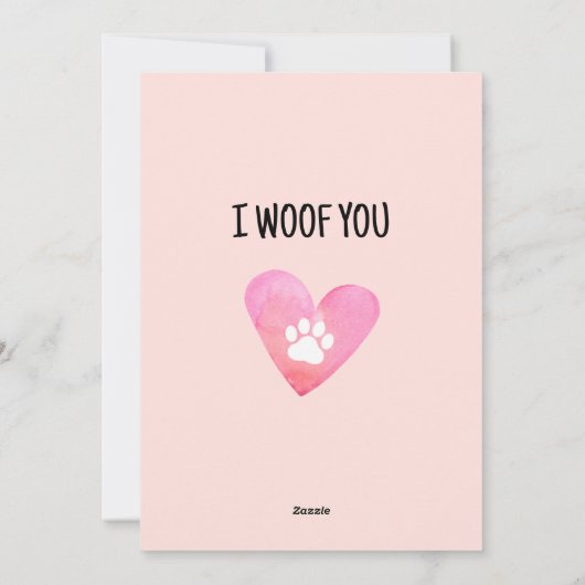 Funny Golden Retriever ik wil jullie Valentijnsdag Feestdagenkaart (Achterkant)