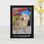 Funny Golden Retriever Je hebt gestudeerd aan Afst Kaart (Gele Bloem)