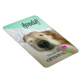 Funny Golden Retriever Maandag moet optioneel zijn Magneet (Rechterzijde)
