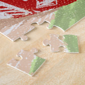 Funny Golden Retriever met Kerstval Mouth Legpuzzel (Zijkant)