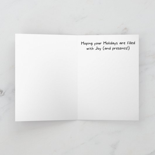 Funny Golden Retriever met veel speelgoedkerst Kaart (Binnen)