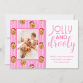 Funny Golden Retriever Photo Feestdagenkaart (Voorkant)