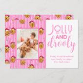 Funny Golden Retriever Photo Feestdagenkaart (Voorkant / Achterkant)