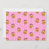 Funny Golden Retriever Photo Feestdagenkaart (Achterkant)