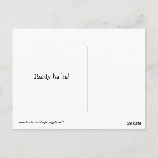 Funny Golden Retriever Reptile Dysfunction Joke Briefkaart (Achterkant)