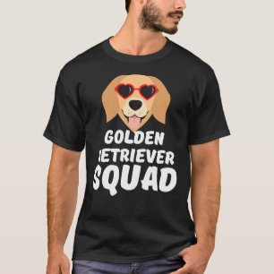 Funny Golden Retriever Squad White Cute Funny Love T-shirt