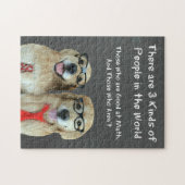 Funny Golden Retriever Wiskunde Joke Legpuzzel (Horizontaal)