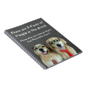 Funny Golden Retriever Wiskunde Joke Notitieboek (Rechterzijde)