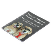 Funny Golden Retriever Wiskunde Joke Notitieboek (Linkerzijde)