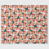 Funny Golden Retriever ziet kerstpatronen Cadeaupapier (Vlak)