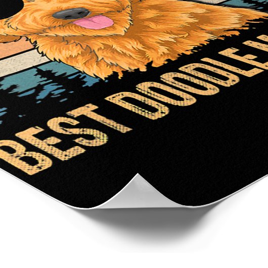 Funny Goldendole Beste Doodle Mam ooit Poster (Hoek)