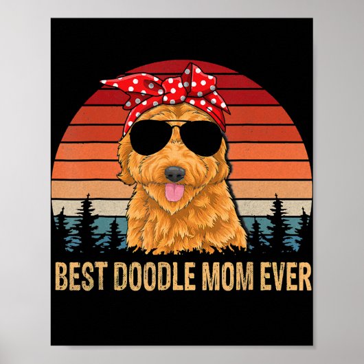 Funny Goldendole  Beste Doodle Mam ooit Poster (Voorkant)