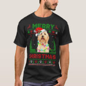 Funny Goldendole Dog Tree Kerstmis T-shirt (Voorkant)
