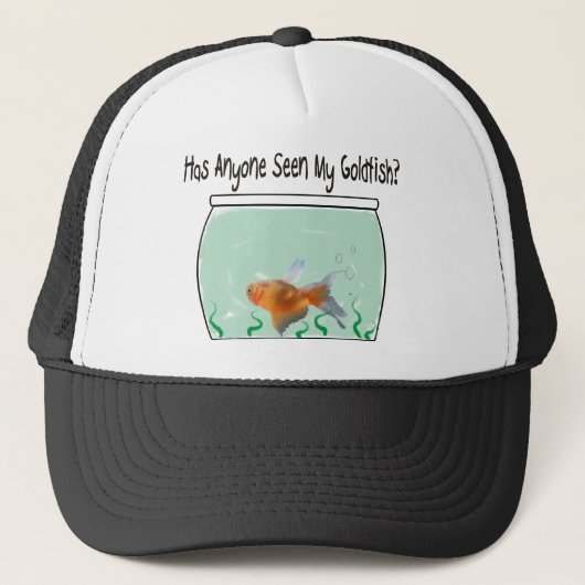 Funny Goldfish en Bowl Trucker Pet (Voorkant)