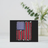 Funny Golf American Flag Golf Speler Golfe Bedankkaart (Staand voorkant)