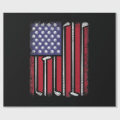 Funny Golf American Flag Golf Speler  Golfe Cadeaupapier (Vlak)