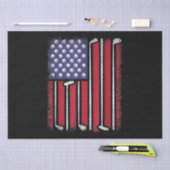 Funny Golf American Flag Golf Speler Golfe Tissuepapier (Craft)