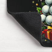 Funny Golf Ball Christmas Tree Santa Hat Xmas Tee  Muismat (Hoek)
