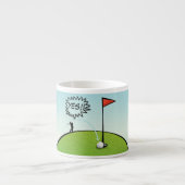 FUNNY GOLF BALL, GOLFER ESPRESSO COFFEE MOK (Voorkant)
