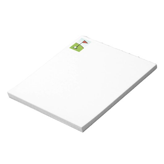 FUNNY GOLF BALL HOLE IN ÉÉN, GOLFER GIFT NOTITIEBLOK (Linkerzijde)