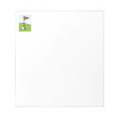 FUNNY GOLF BALL HOLE IN ÉÉN, GOLFER GIFT NOTITIEBLOK (Voorkant)