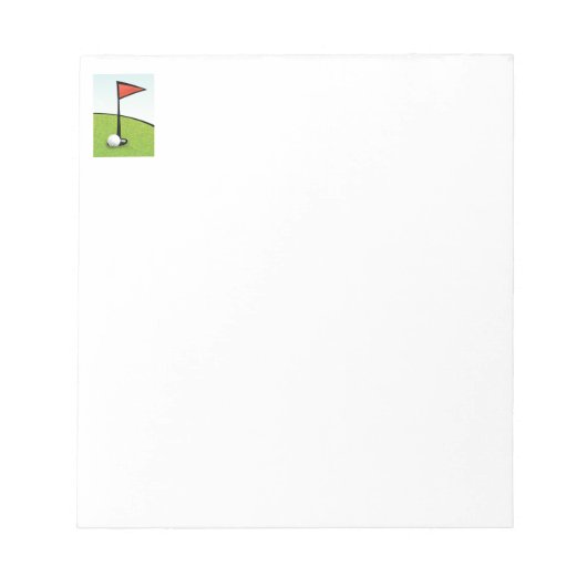 FUNNY GOLF BALL HOLE IN ÉÉN, GOLFER GIFT NOTITIEBLOK (Voorkant)