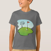 FUNNY GOLF BALL HOLE IN ÉÉN, GOLFER T-SHIRT (Voorkant)