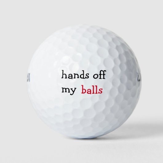 Funny Golf Ball Novelty Golfballen (Voorkant)