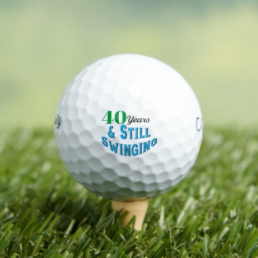 Funny Golf Balls 40th Birthday Golfballen (Insitu Shirt)