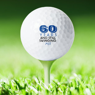 Funny Golf Balls 60th Birthday Party Monogrammed Golfballen