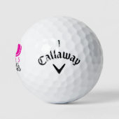 Funny Golf Balls 80th Birthday Party Monogrammed Golfballen (Logo)