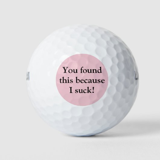 Funny Golf Balls Golfballen (Voorkant)