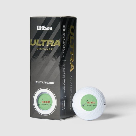 Funny Golf Balls, in ruste Quote, Cool Golfer Logo Golfballen (Verpakking)