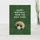Funny Golf Birthday Kaart (Voorkant)