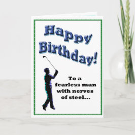 Funny Golf Birthday Kaart