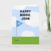 Funny Golf Birthday Kaart (Voorkant)