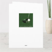 Funny Golf Birthday Kaart (Achterkant)