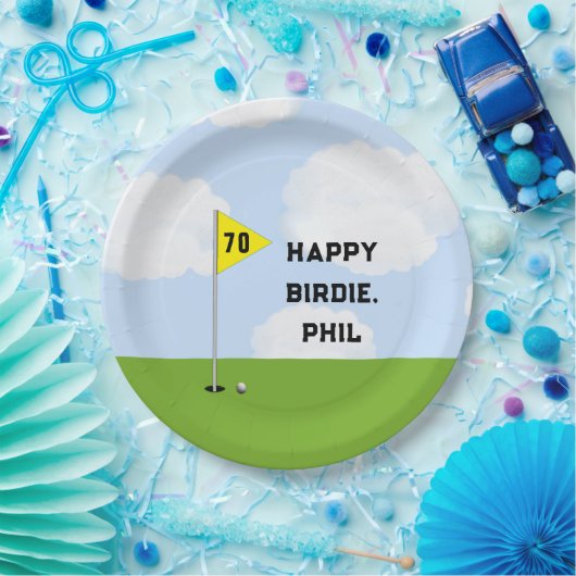 Funny Golf Birthday Papieren Bordje (Feest)