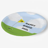 Funny Golf Birthday Papieren Bordje (Gekanteld)