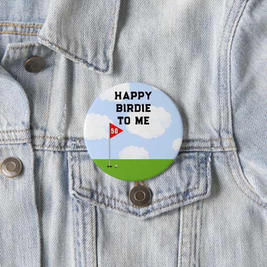 Funny Golf Birthday Ronde Button 7,6 Cm (In situ)