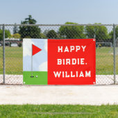 Funny Golf Birthday Spandoek (Insitu)