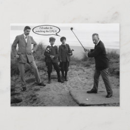 Funny  Golf Briefkaart