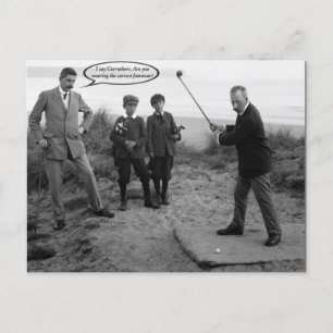 Funny  Golf Briefkaart