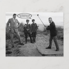 Funny  Golf Briefkaart