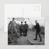 Funny  Golf Briefkaart (Voorkant / Achterkant)
