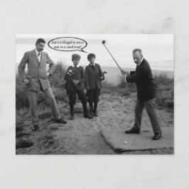 Funny  Golf Briefkaart