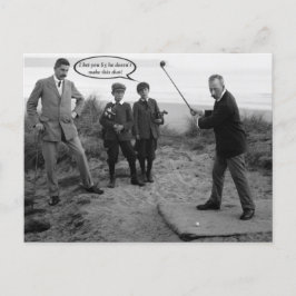 Funny  Golf Briefkaart